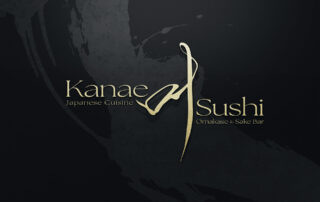 Luxury omakase sushi logo design for Kanae Japanese Cuisine